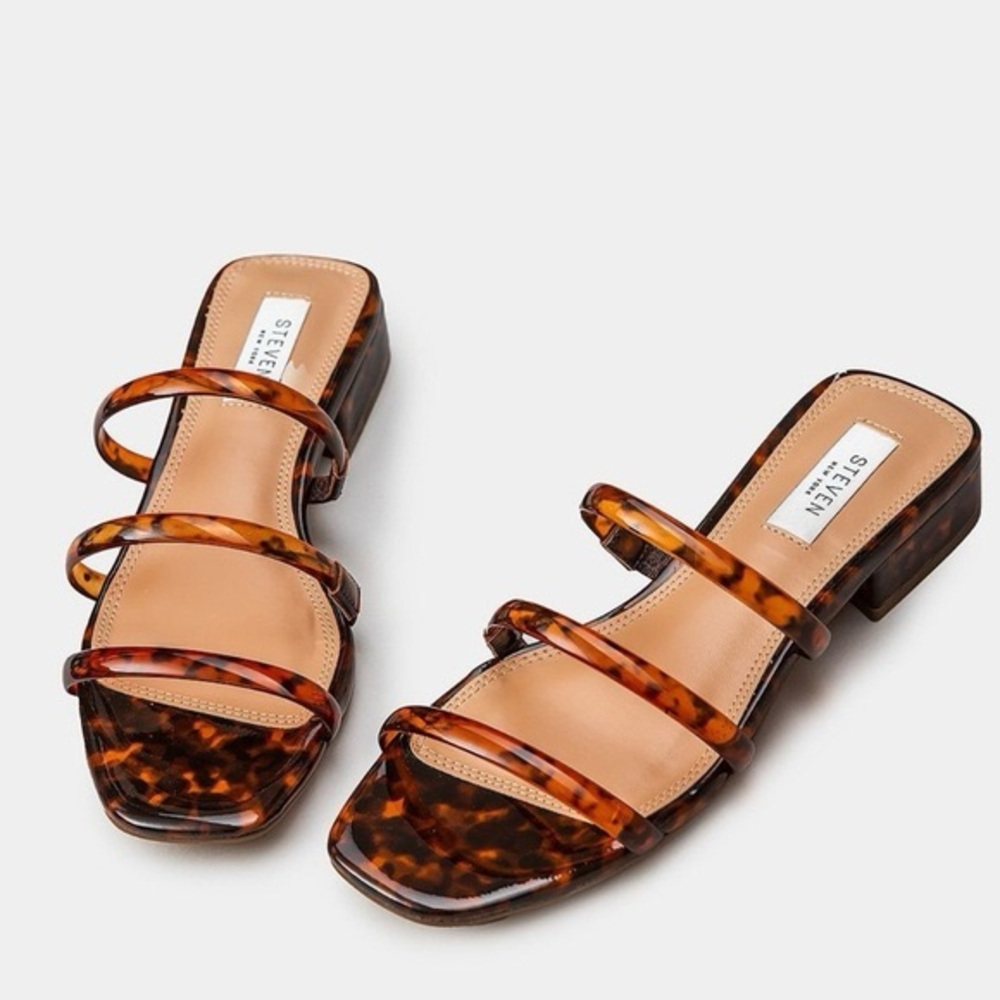 Steven by Steve Madden Hades Sandals in Tortoise Color, Strappy Sandals size 8